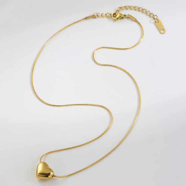Golden Heart Pendant Necklace – Timeless Love