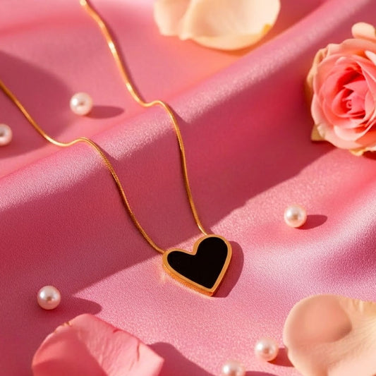 Midnight Heart Necklace