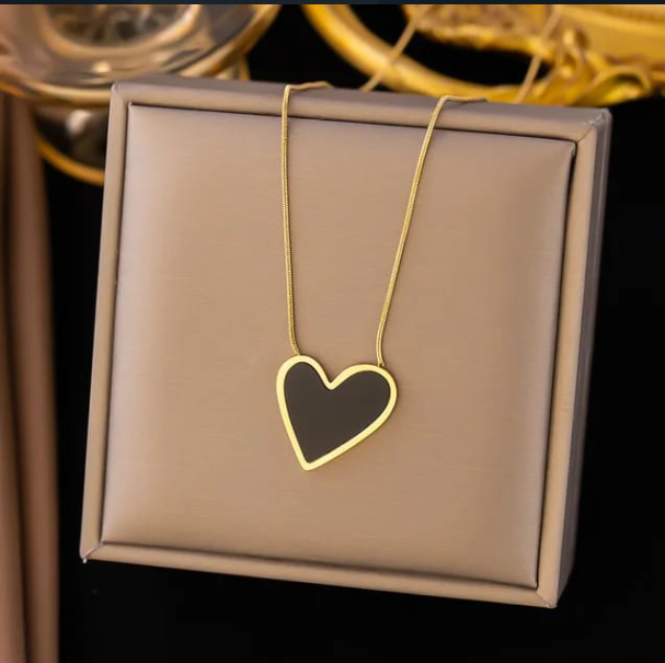 Midnight Heart Necklace