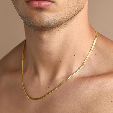 Gold-Plated Anti-Tarnish Snake Chain Necklace